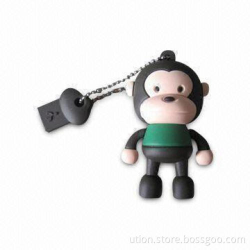 Rubber USB Flash Drive with Up to 64GB Capacities, Supports Microsoft Windows XP/Mac